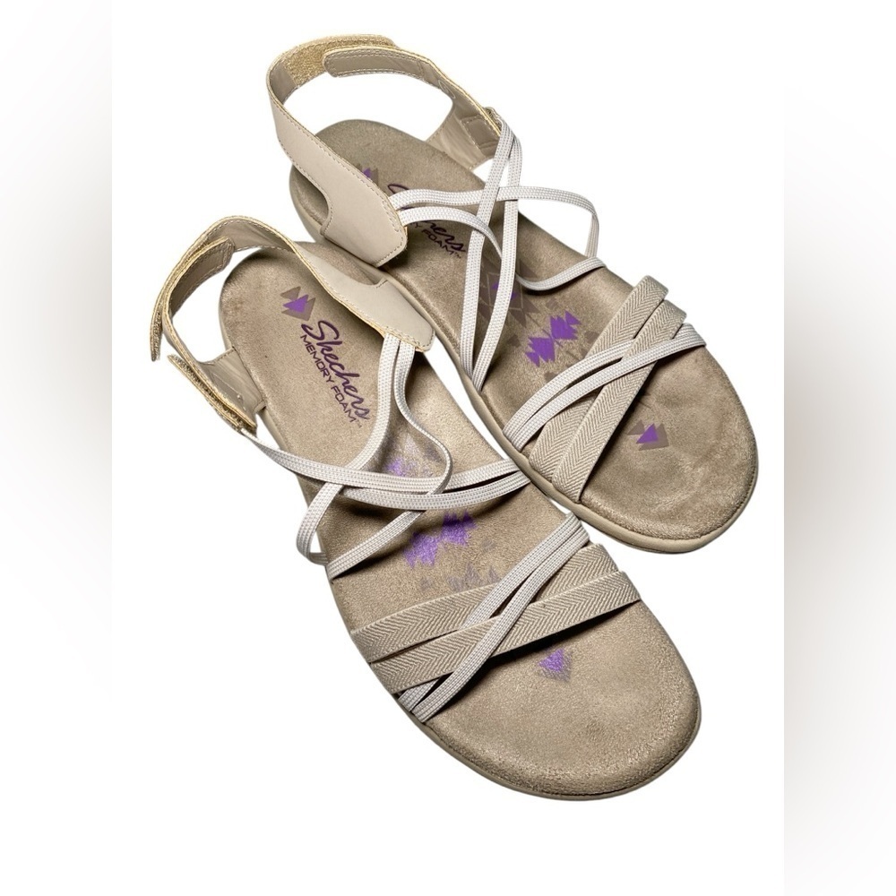 Skechers Reggae Slim Takes Two Sandals - Tan Size 9 - Picture 4 of 10